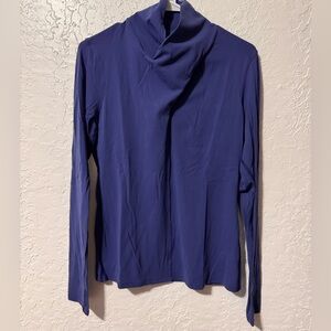 LULULEMON Women’s Ethereal Long Sleeve Gatsby Blue Long Sleeve High Neck Stretch